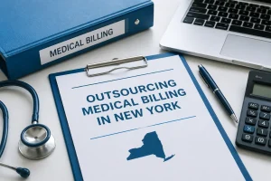 Professional workflow of Outsourcing Medical Billing in New York to improve practice efficiency.